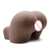 Soft Black and Skin Color Realistic Big Mac Huge Ass 3D Sex Doll Artificial Pussy Vagina Double Channels Sex Real Doll invented by Automatic Woman